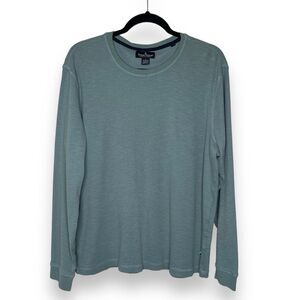 Tailor Vintage Round Neck Long Sleeve Performance Airotec Green Shirt Men Large